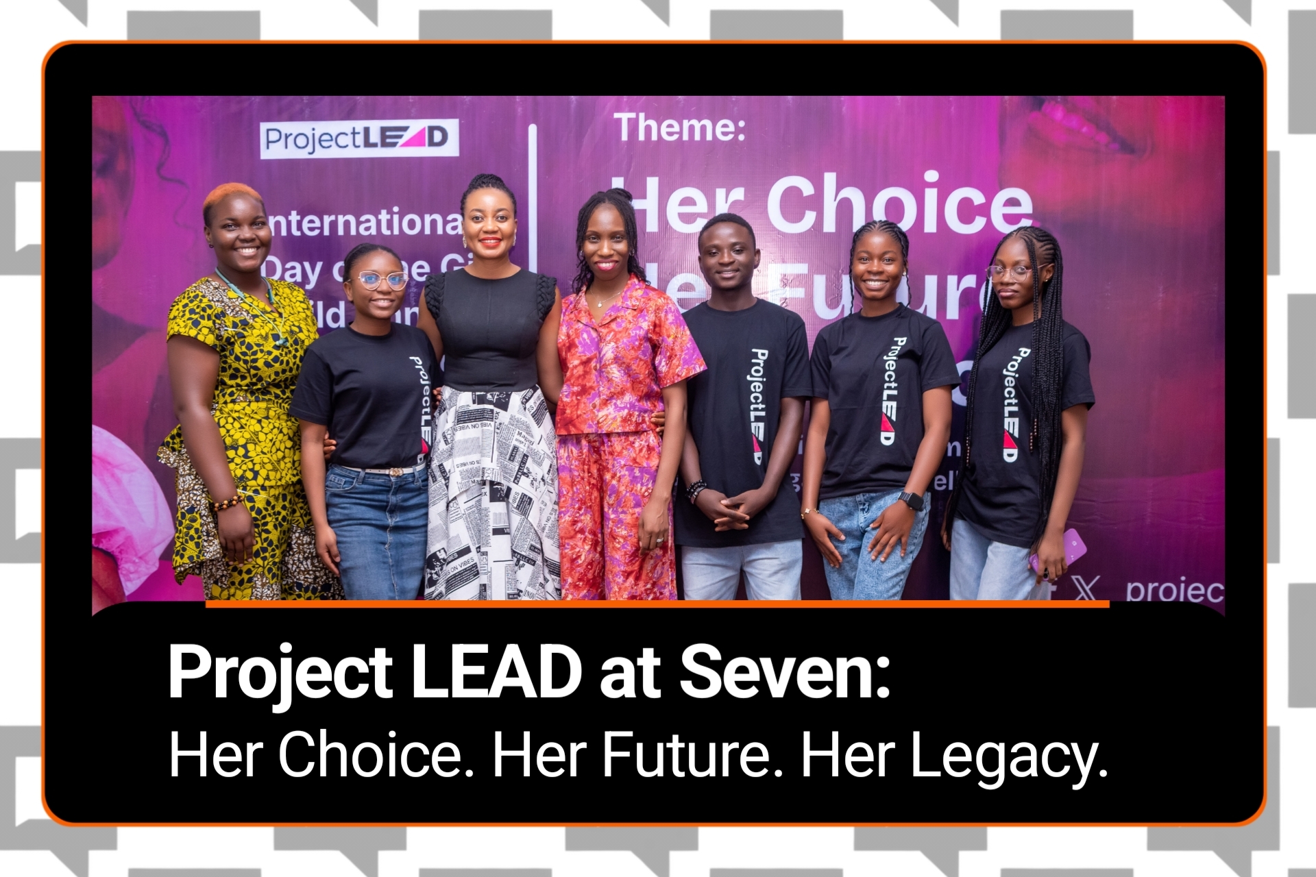 Over a hundred girls at Project LEAD’s International Day of the Girl Child Conference in Fantasia Hall, Eko Hotels & Suites, Lagos for conversation on choice.